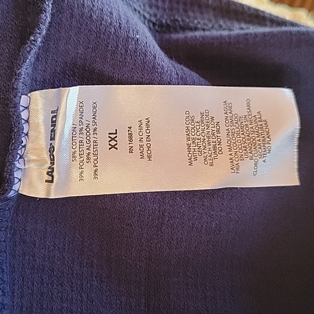 Lands' End  navy blue turtleneck, size 2XL - Picture 7 of 7